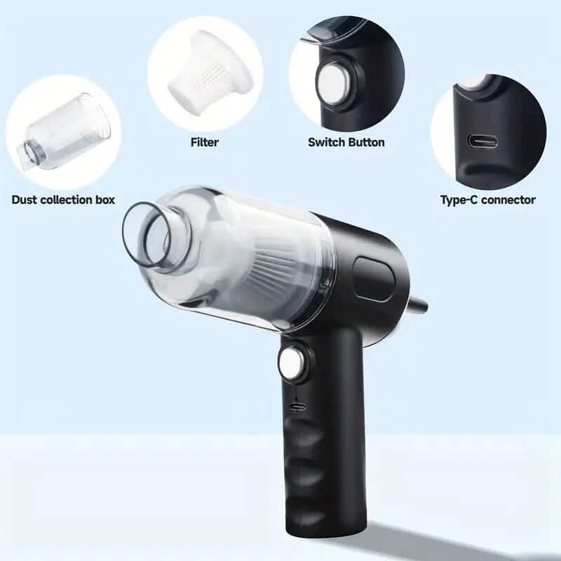 4000Pa Twin Turbine Motor Handheld Vacuum Cleaner DailySale