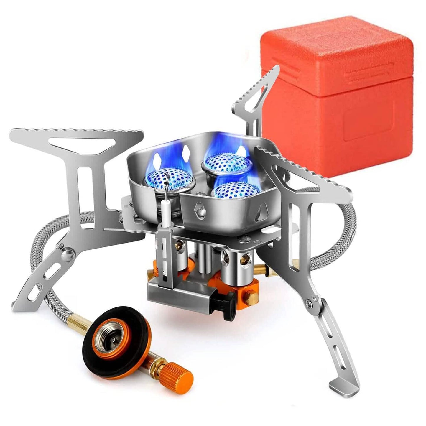 4000W Portable Camping Stove Foldable Powerful Gas Stove Backpacking Burner DailySale