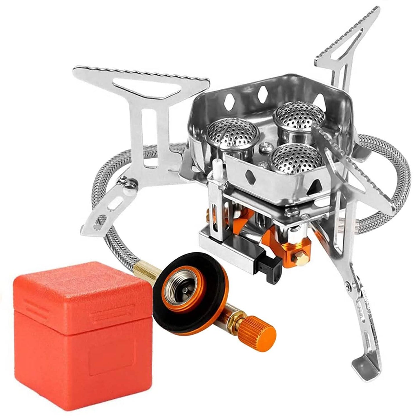 4000W Portable Camping Stove Foldable Powerful Gas Stove Backpacking Burner DailySale