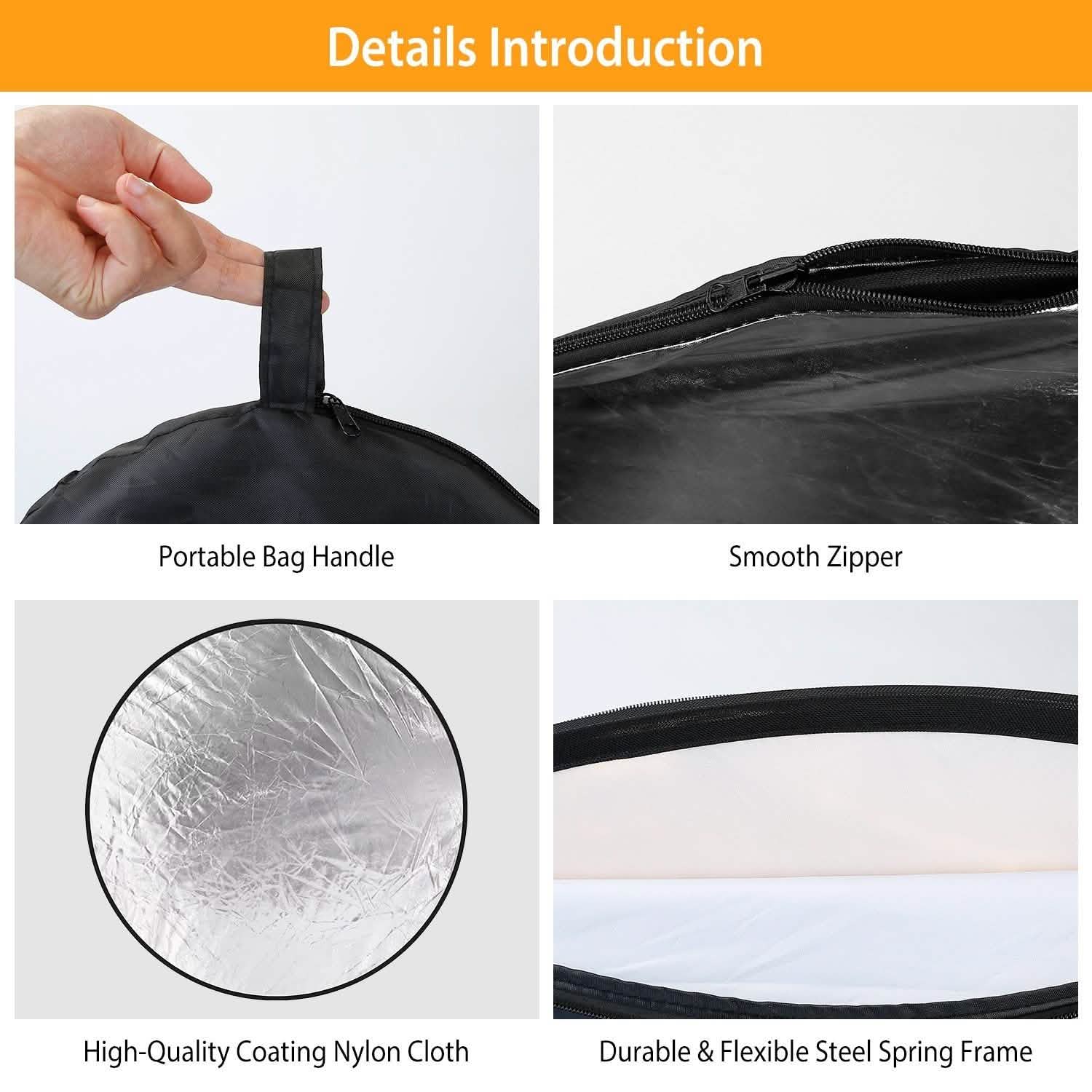 42.5" 5 In 1 Photography Round Light Collapsible Reflector DailySale