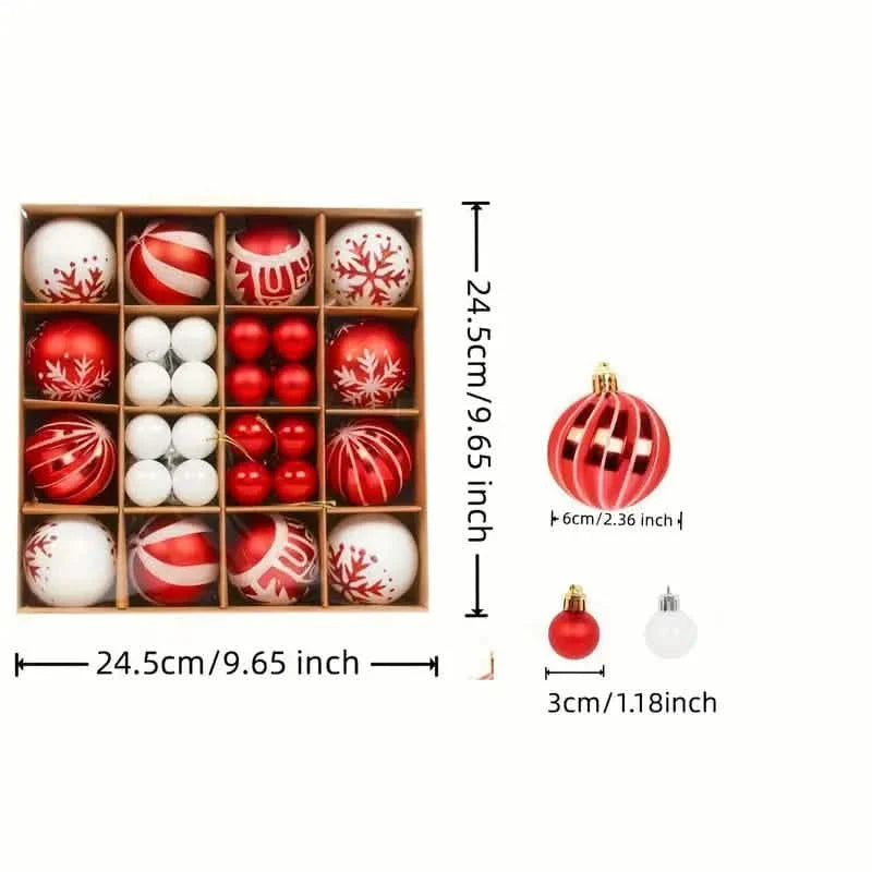 44-Piece Set: Christmas Decoration Colorful Ball Gift Box Set DailySale