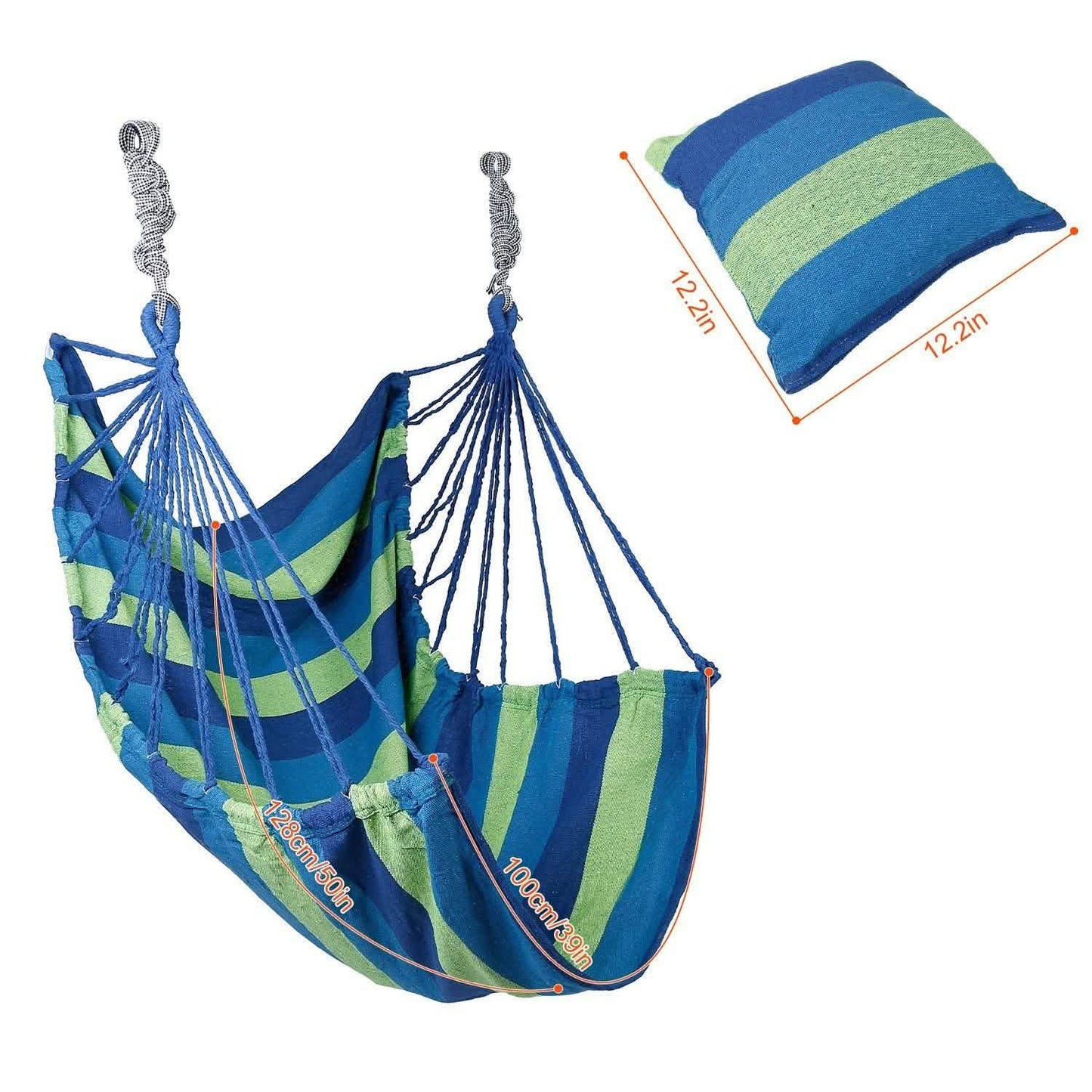 440lbs Hanging Hammock with 2 Pillows DailySale