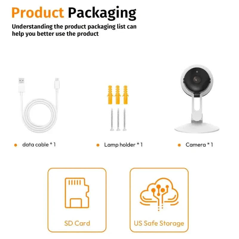 3MP Wireless Smart AI Home Security Camera – Two-Way Audio, Motion Detection, Night Vision DailySale