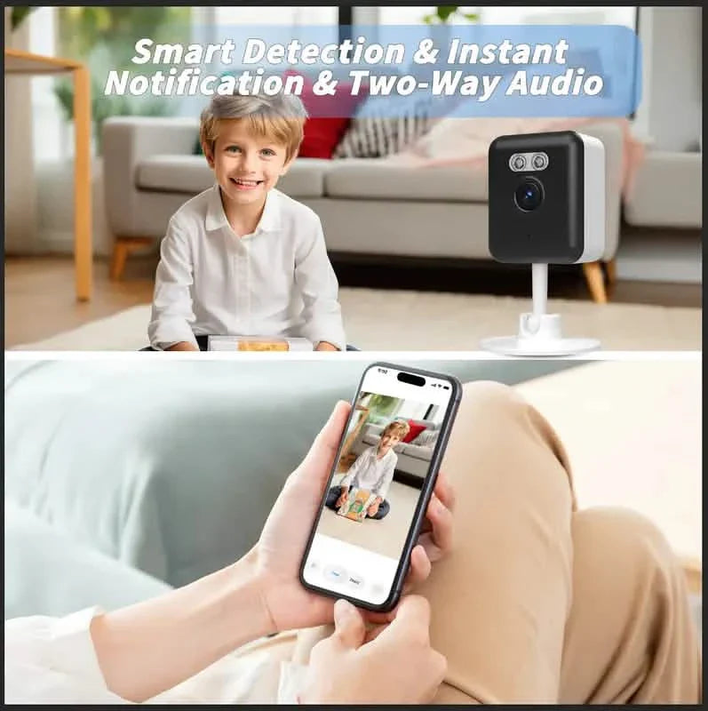 3MP Smart Home Security Camera – Night Vision, Two-Way Audio, Motion Detection, Alexa Compatible DailySale