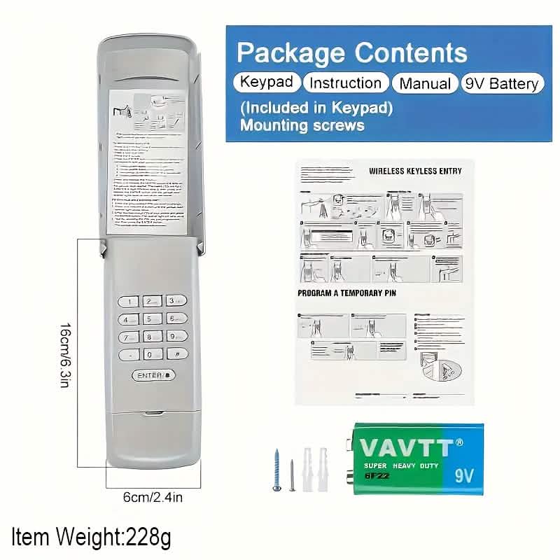Garage Door Opener Remote – Wireless Keyless Replacement DailySale