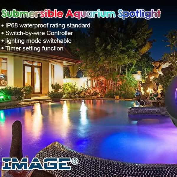 48 LED Waterproof Underwater Spotlight Lights Submersible Lamp DailySale
