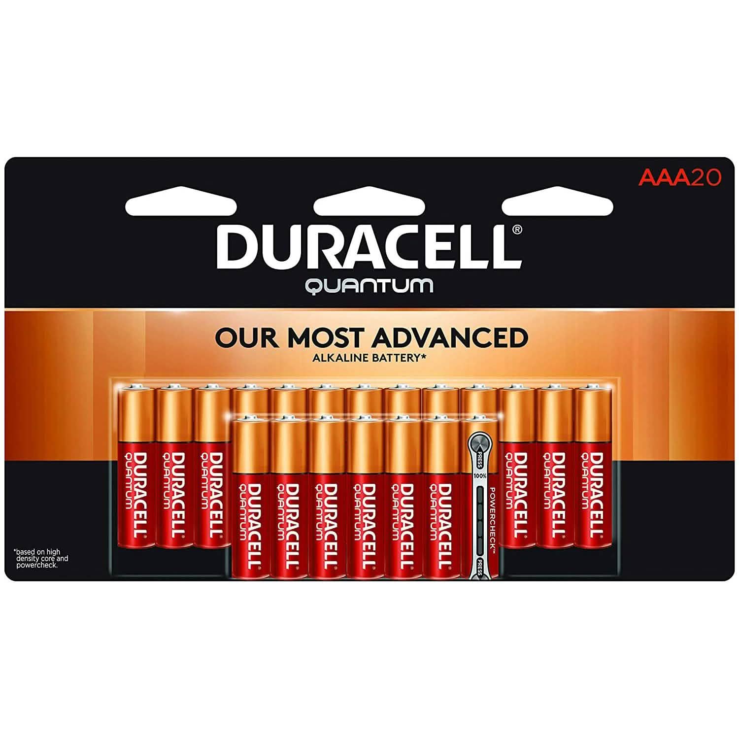 48-Pack: Duracell - Quantum AAA Alkaline Batteries DailySale