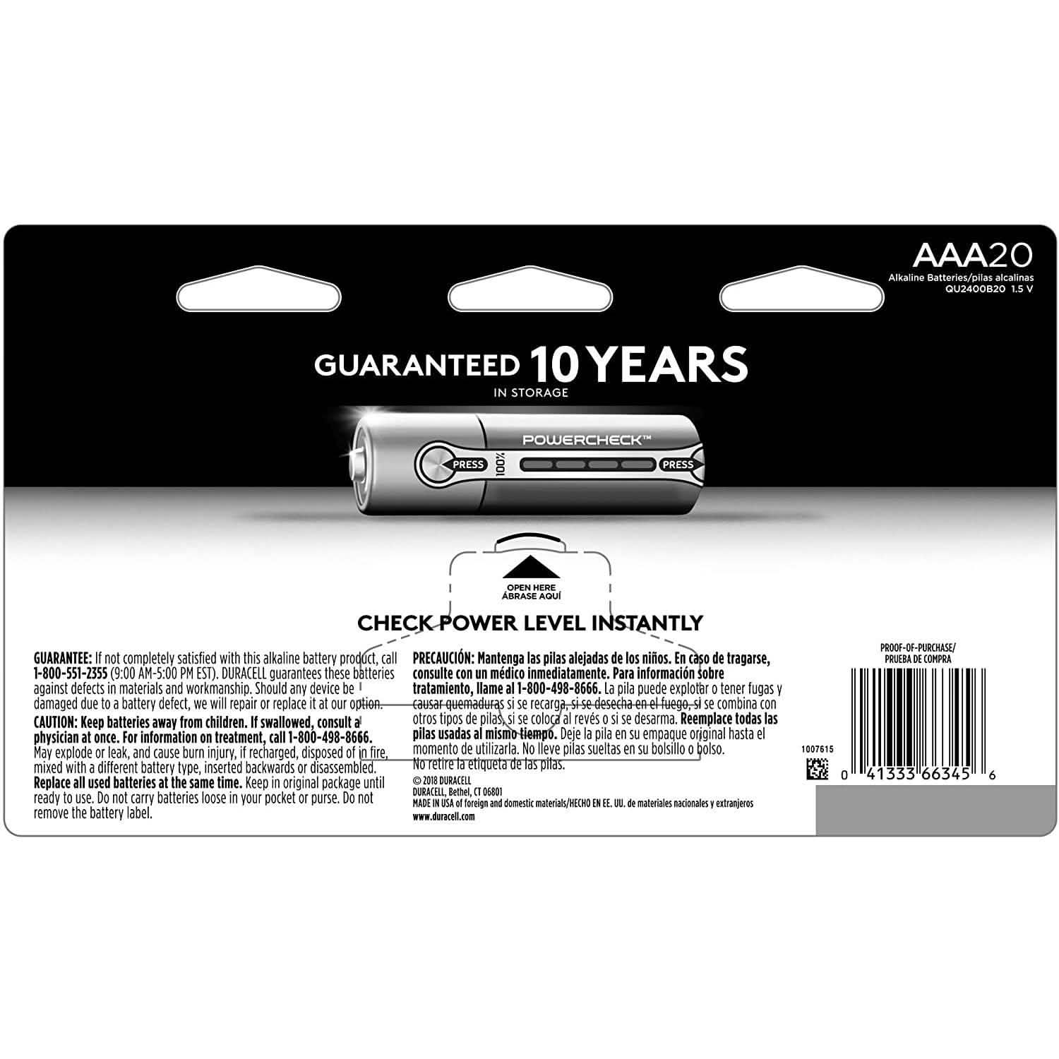 48-Pack: Duracell - Quantum AAA Alkaline Batteries DailySale