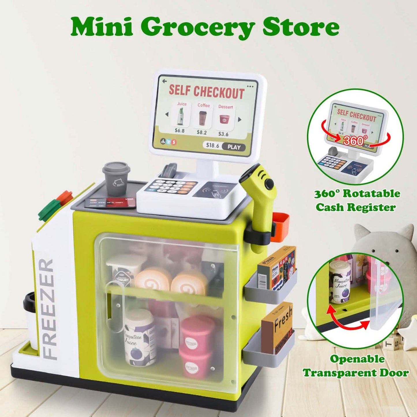 48-Piece: Pretend Cash Register Play Toy Set DailySale