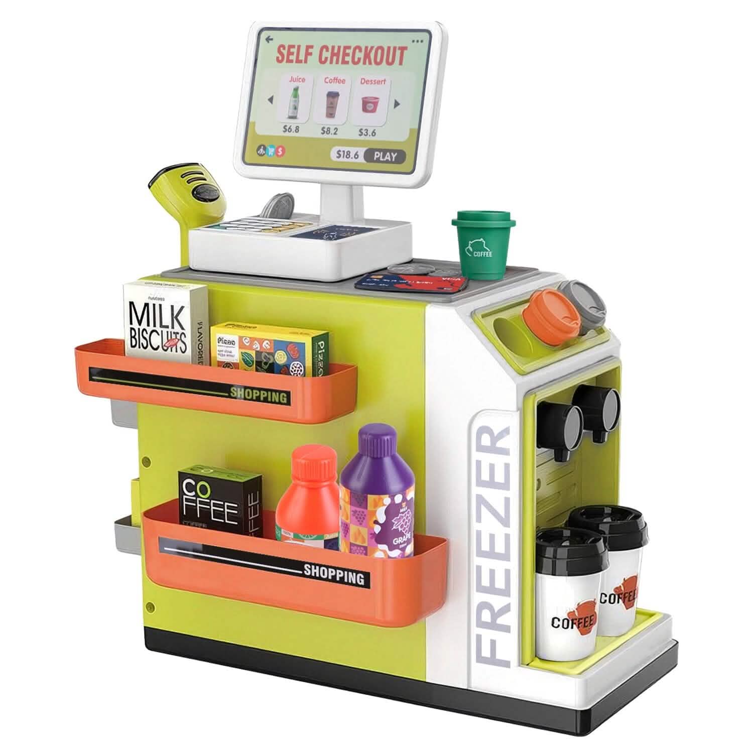48-Piece: Pretend Cash Register Play Toy Set DailySale
