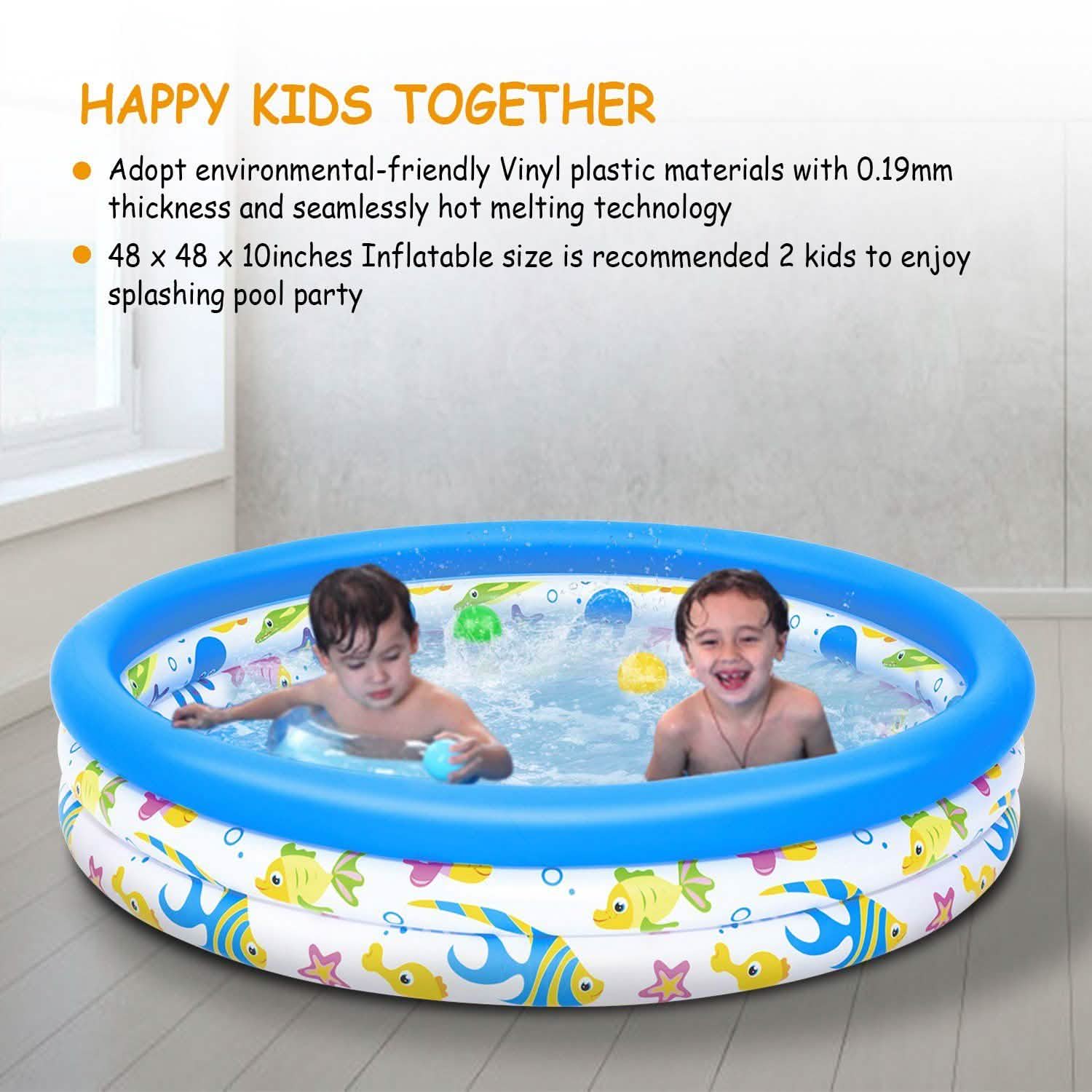 48 x 10 Inflatable Swimming Pool with 3 Velvets Water Drain Plug DailySale