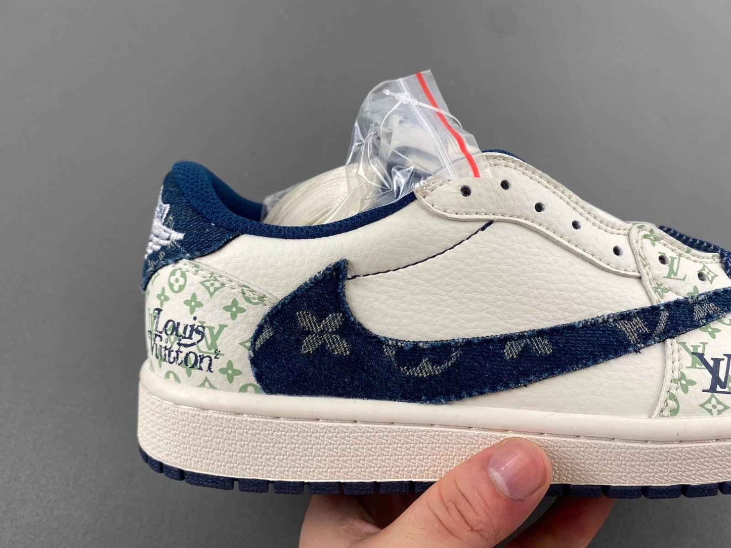 Custom Travis Scott x LV x Air Jordan 1 Low OG SJ2968-004 SneakerNational