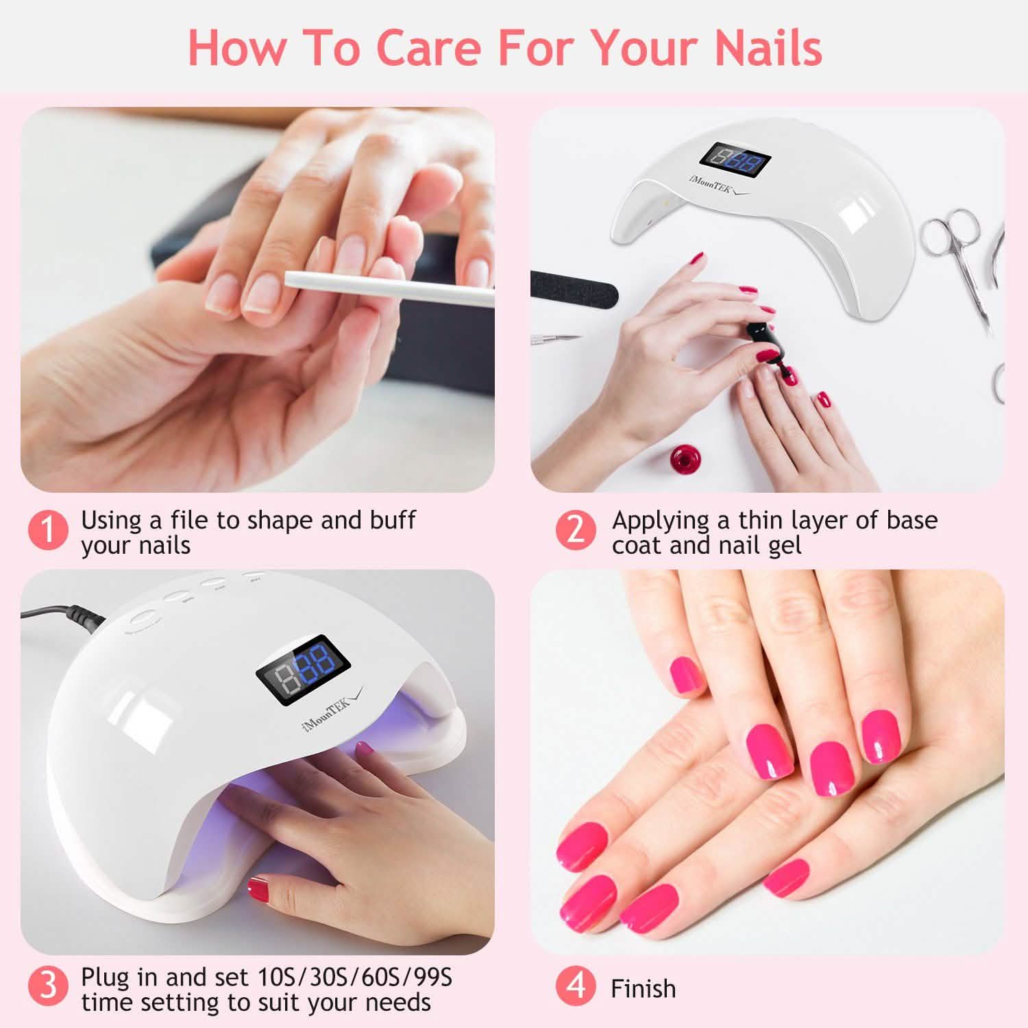 48W UV LED Nail Lamp Gel Polish Nail Dryer DailySale
