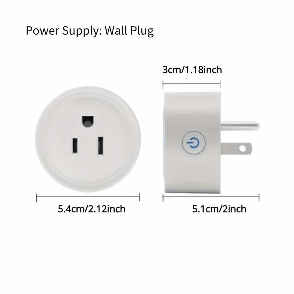 Smart WiFi Plug Outlet Adapter, Works with Alexa & Google, Timer, Voice Control, 2.4GHz Network Home Automation DailySale