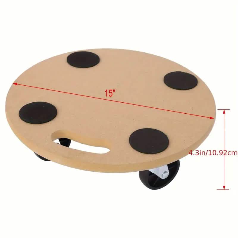 2-Piece: Furniture Moving Dolly Heavy Duty Wood Rolling Mover DailySale