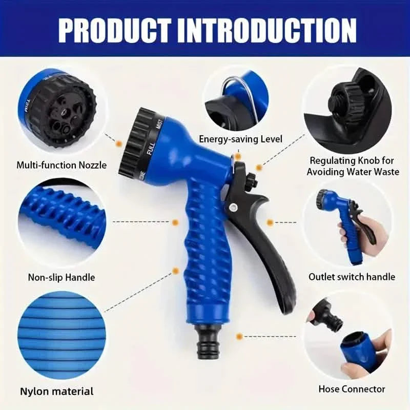 Expandable Collapsible High Pressure Magic Hose with Spray Gun DailySale