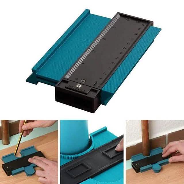 5" Contour Profile Gauge Tiling Laminate Tiles Edge Shaping Wood Measure Ruler DailySale