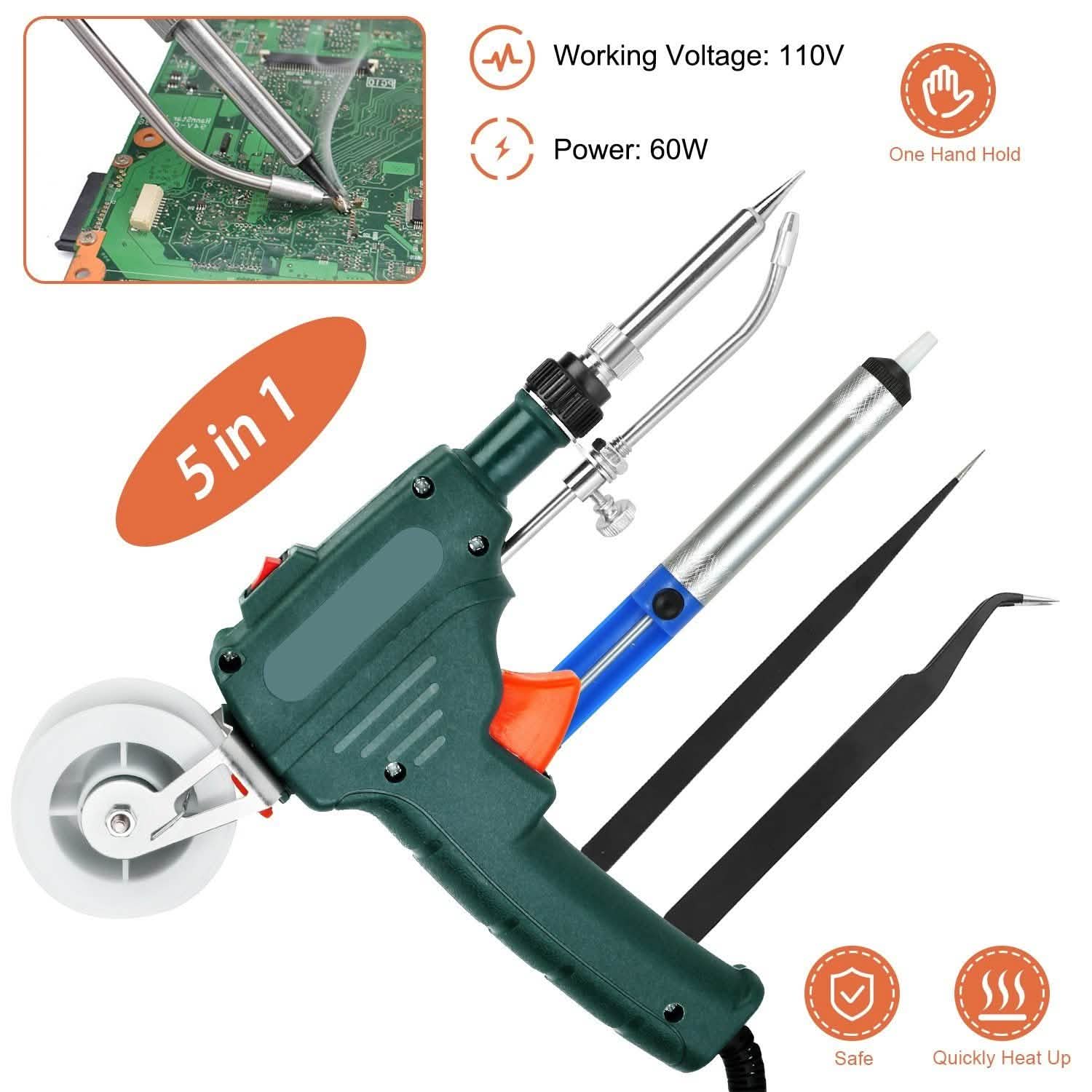 5-in-1 Automatic Hand-Held Soldering Iron Gun Kit DailySale