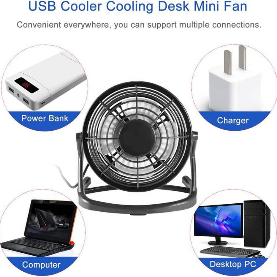 5-Inch USB Personal Desk Fan DailySale