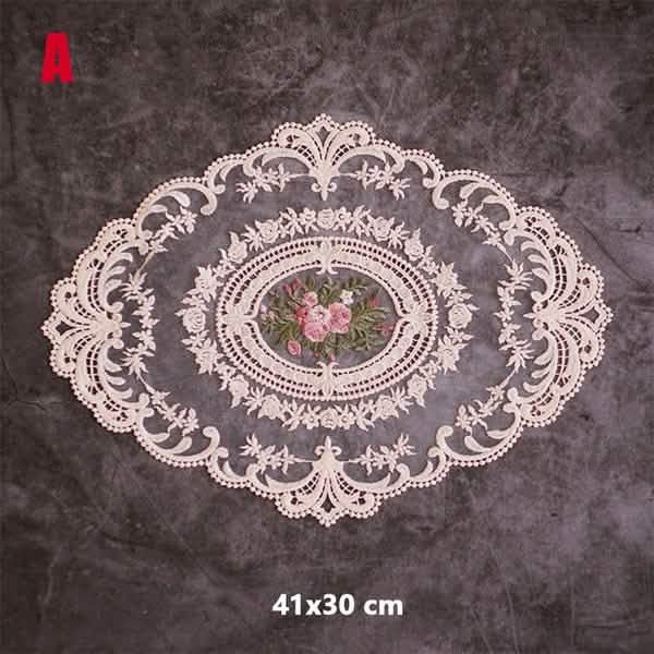 5-Pack: 3 Styles Vintage Lace Embroidery Placemat DailySale