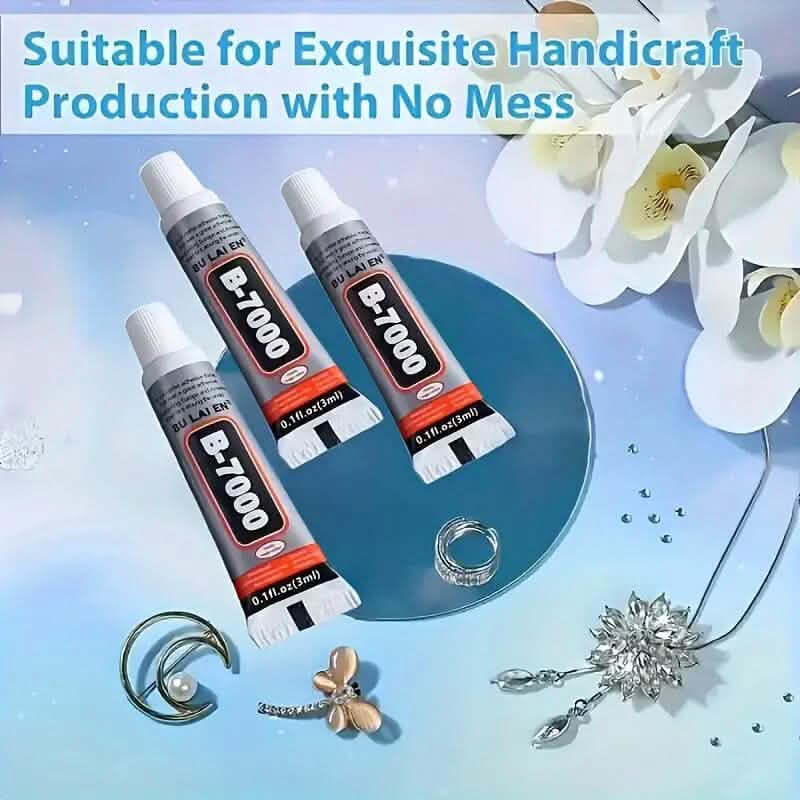 5-Pack: B-7000 Adhesive Glue for Jewelry, Plastic, Metal, Glass, Ceramic DailySale