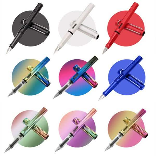 5-Pack: Fashion Color Student Office Fountain Pen School Stationery Supplies Ink Pens DailySale