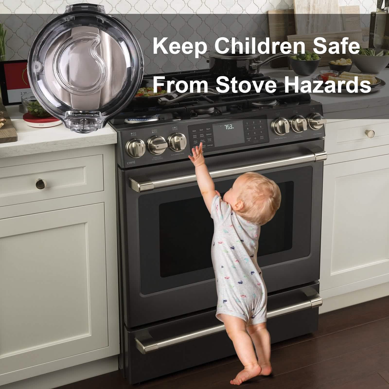 5-Pack: Kitchen Gas Electric Stove Knob Safety Covers DailySale