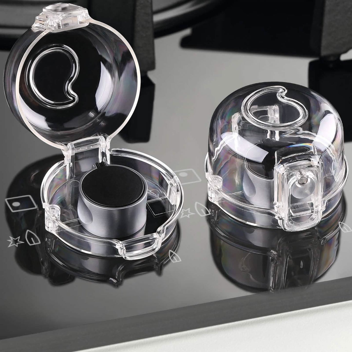 5-Pack: Kitchen Gas Electric Stove Knob Safety Covers DailySale