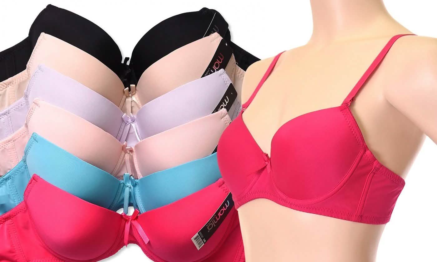 5-Pack: Mamia Women's Demi-Cup Multi-Way Bra - Size: 38C DailySale