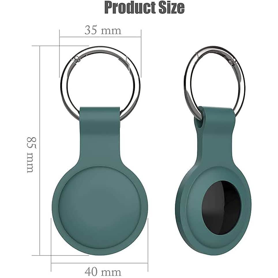 5-Pack: Silicone Airtag Holder with Anti-Lost Keychain DailySale