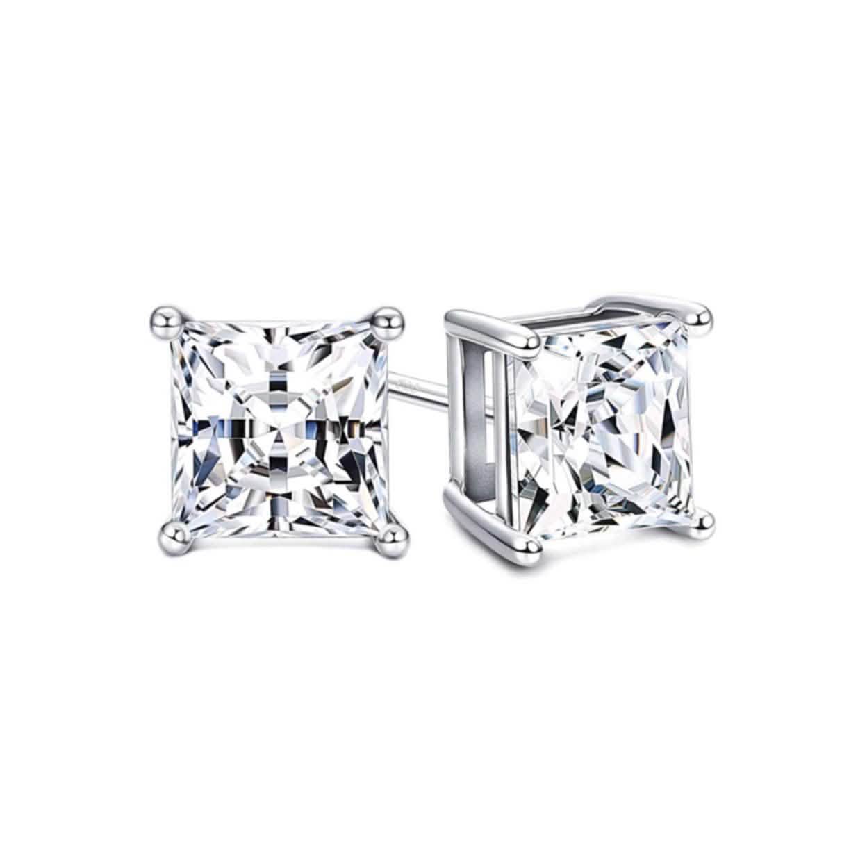 5-Pack: Swarovski Crystal Sterling Silver Stud Earrings For Women DailySale