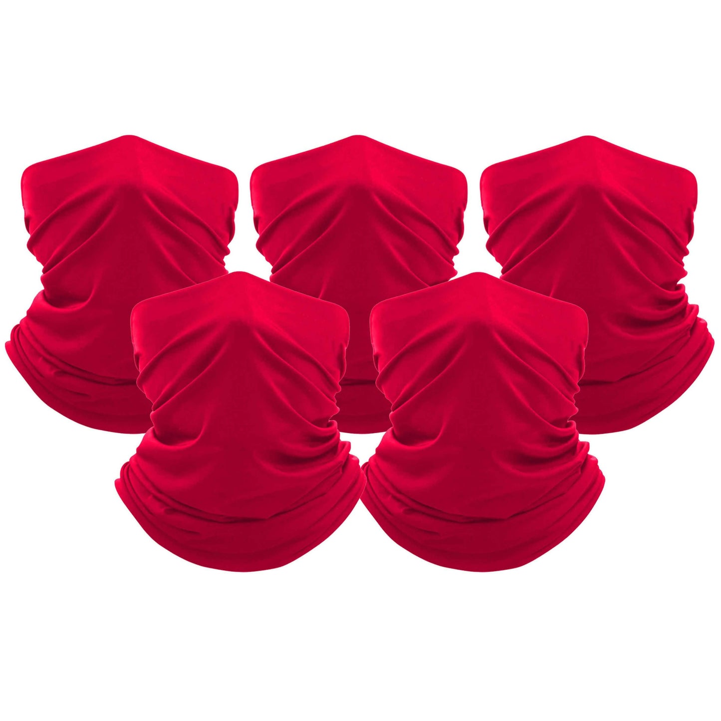 5-Pack: Unisex Moisture Wicking Gaiter Face Neck Scarf Bandanna DailySale