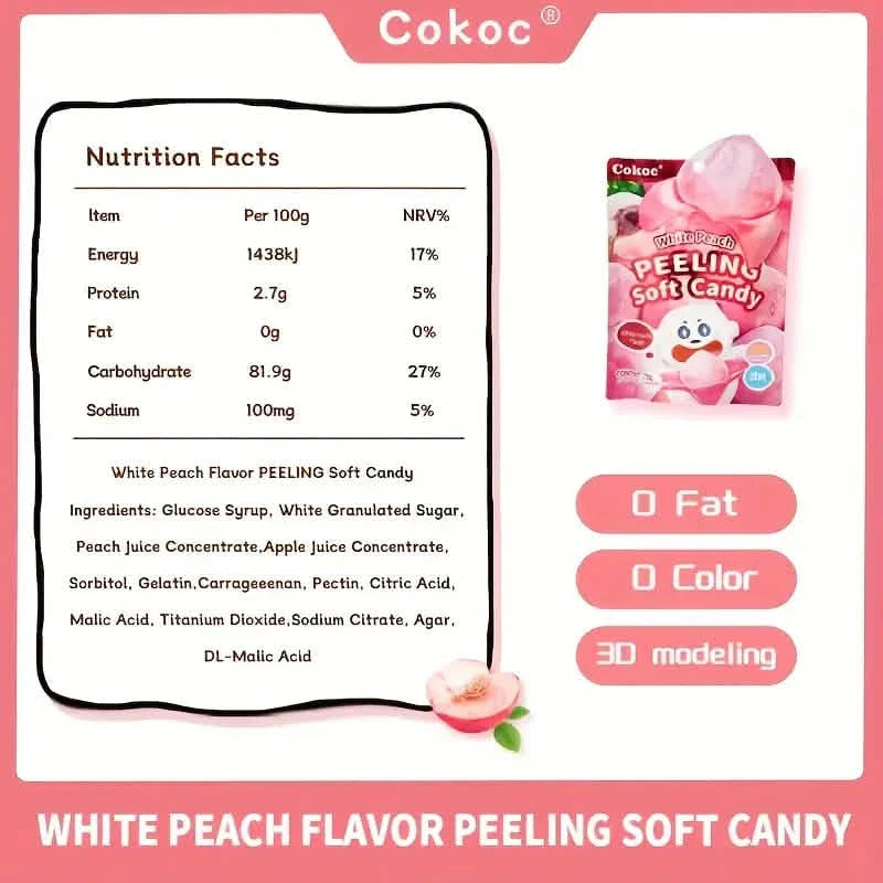 5-Packs: Fun Peeled Gummies - Mixed Styles, Different Flavors, Resealable Bags DailySale