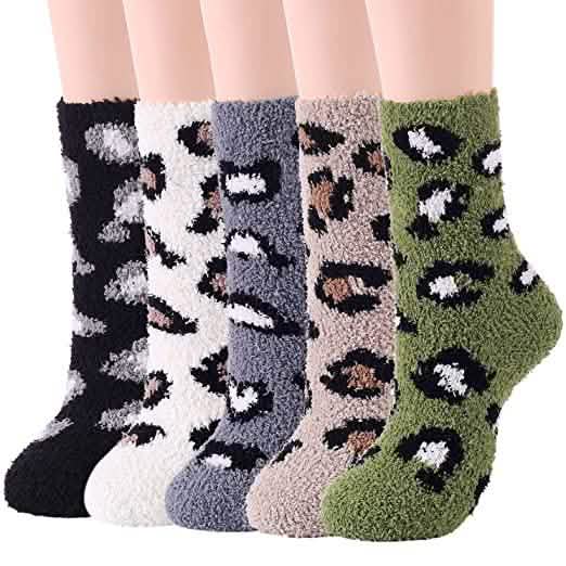 5-Pair: Womens Fuzzy Socks Winter Slipper Socks DailySale