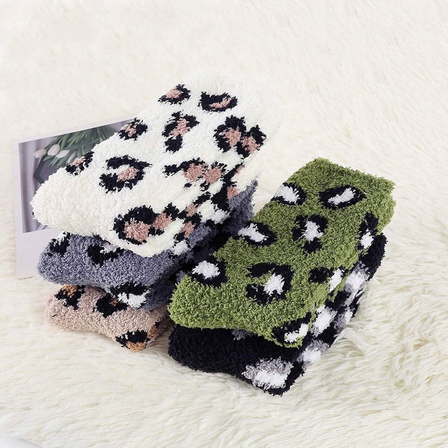 5-Pair: Womens Fuzzy Socks Winter Slipper Socks DailySale