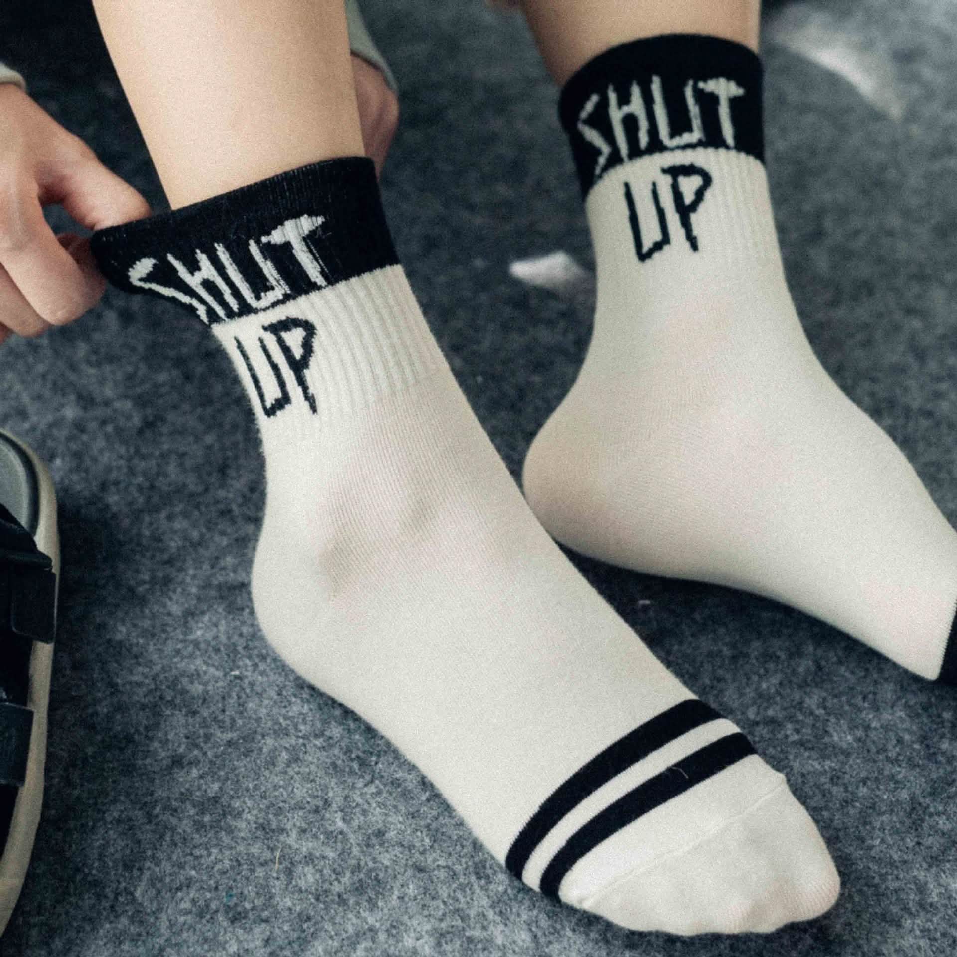 5-Pairs Unisex English Letter Street Fashion Cool Socks DailySale