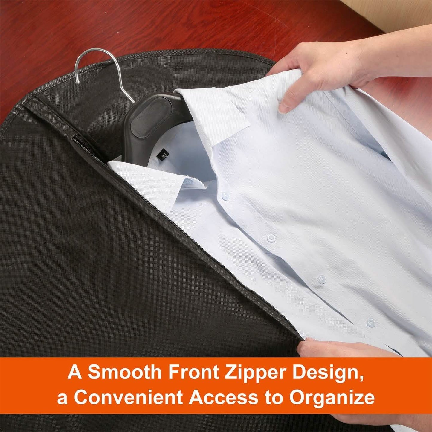 5-Piece: 39" Garment Bags Hanging Suit Bags Covers DailySale