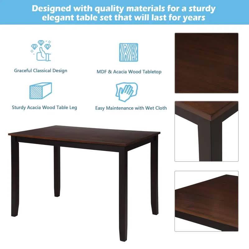 5-Piece: Dining Table Set DailySale