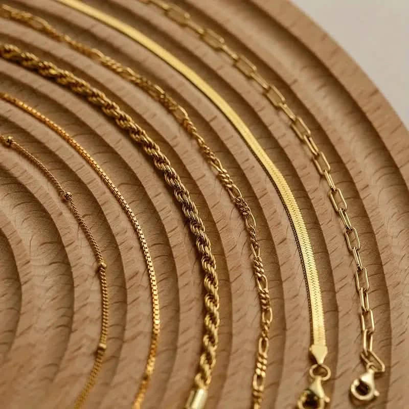 5-Piece: Elegant Multi-Layered Chain Bracelet Set DailySale