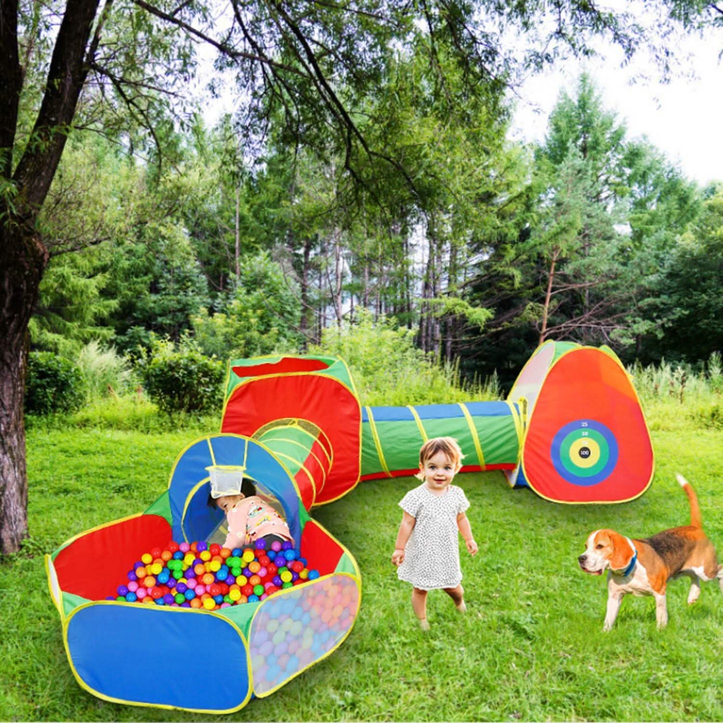 5-Piece: Pop Up Playhouse Kids Ball Pit Tents DailySale