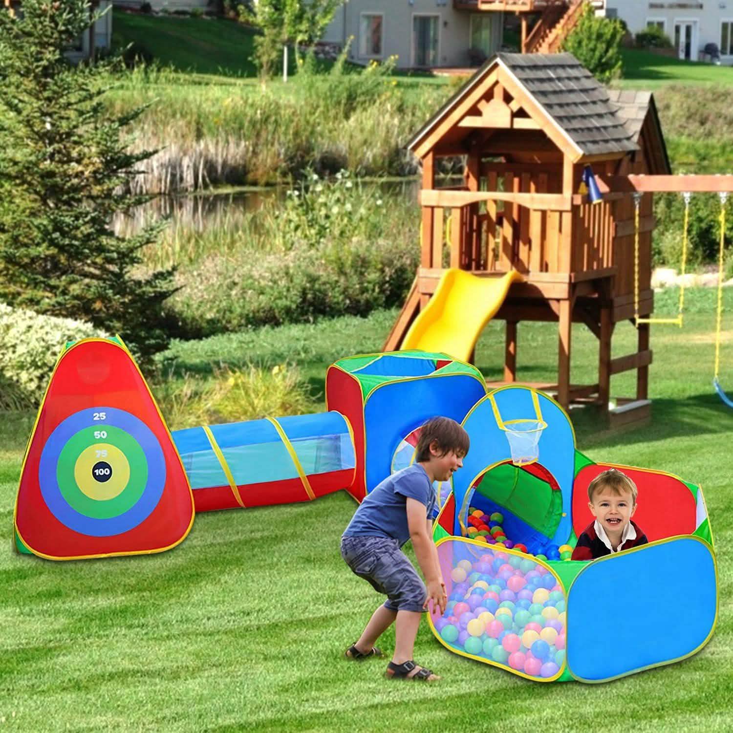 5-Piece: Pop Up Playhouse Kids Ball Pit Tents DailySale