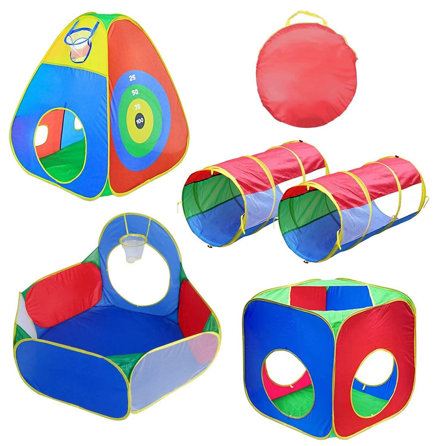 5-Piece: Pop Up Playhouse Kids Ball Pit Tents DailySale