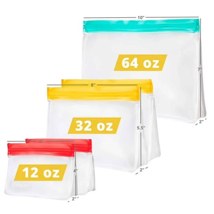 5-Piece Set: Keeper Reusable Storage Bags DailySale
