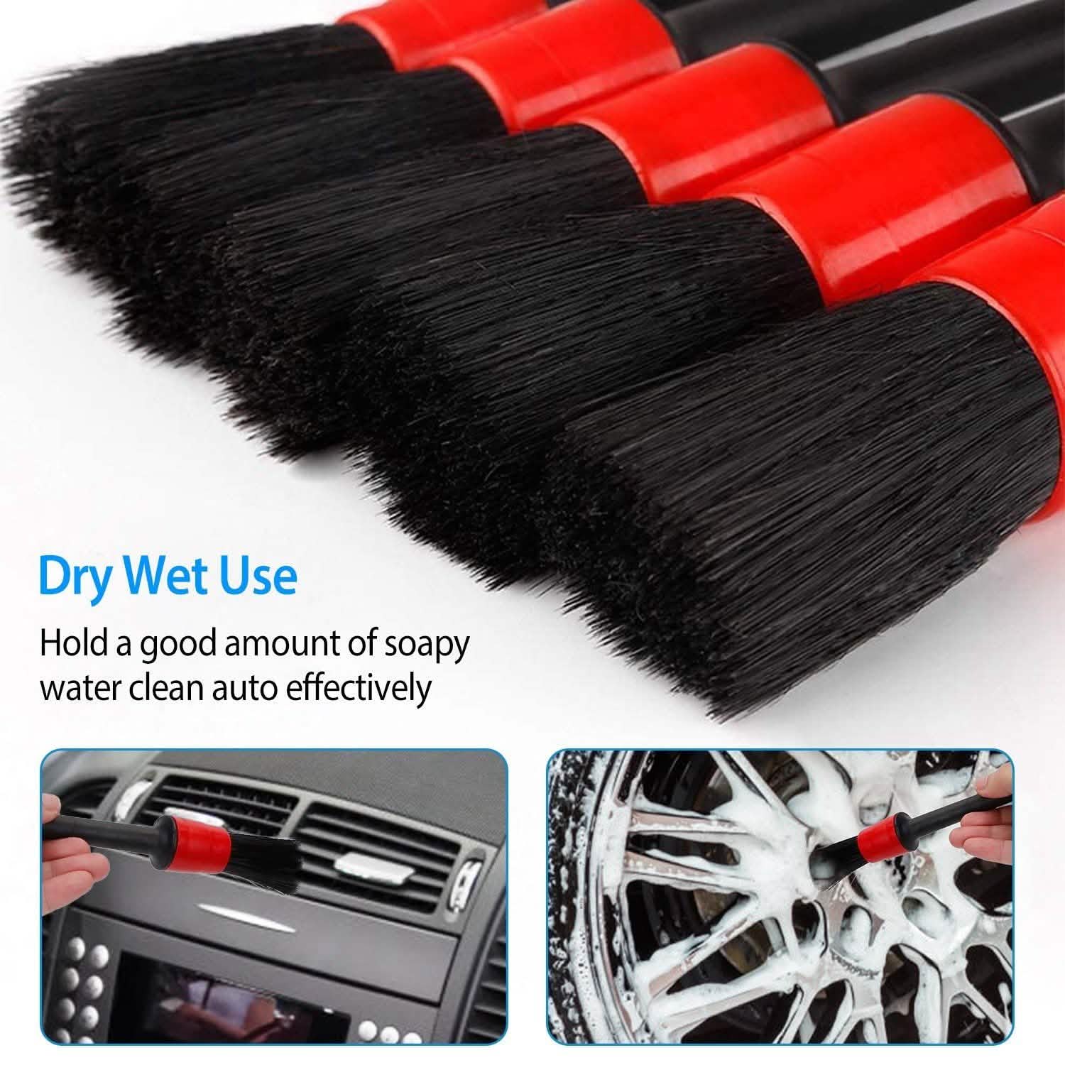 5-Pieces: Car Detailing Brush Set DailySale