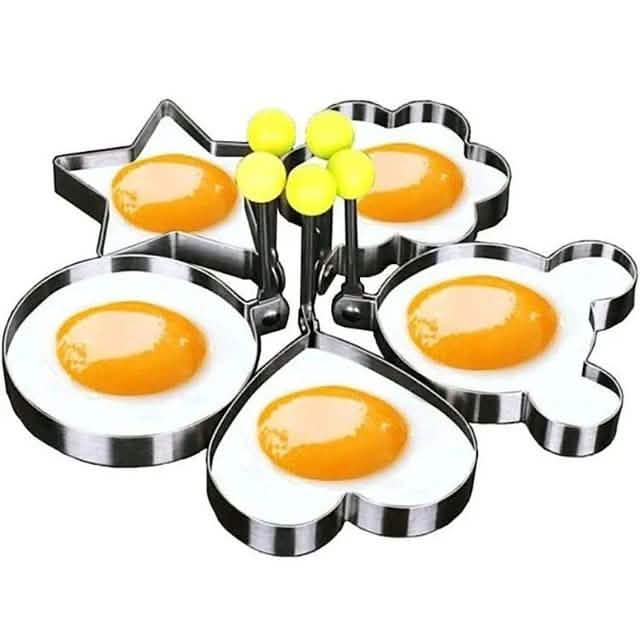 5-Pieces Set: Fried Egg Mold Pancake Rings Shaped DailySale