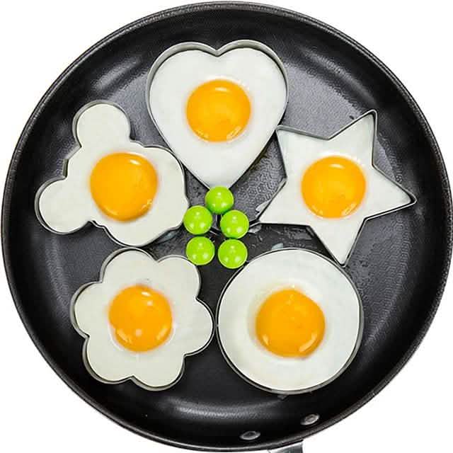 5-Pieces Set: Fried Egg Mold Pancake Rings Shaped DailySale
