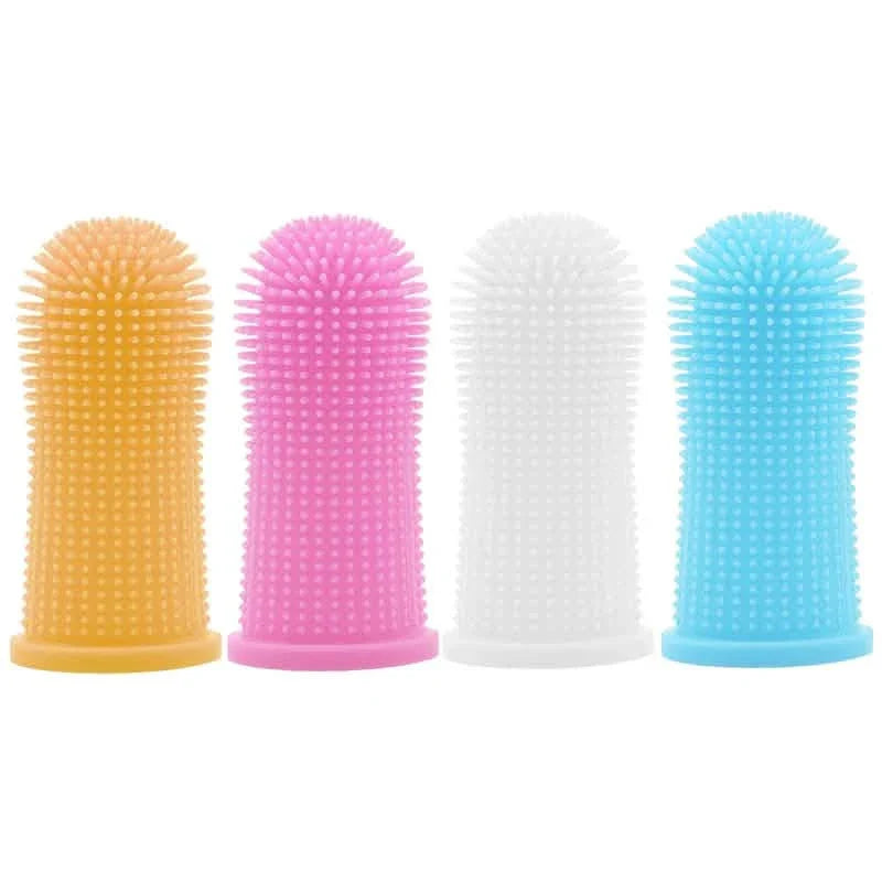 5-Pieces: Super Soft Pet Finger Toothbrush Teeth Cleaning Silicone Tooth Brush DailySale