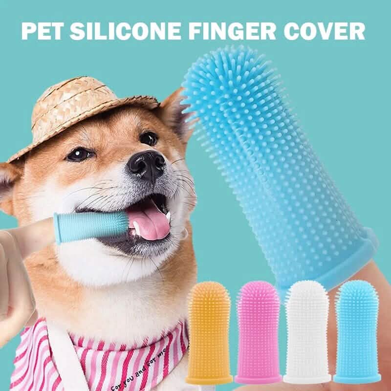 5-Pieces: Super Soft Pet Finger Toothbrush Teeth Cleaning Silicone Tooth Brush DailySale