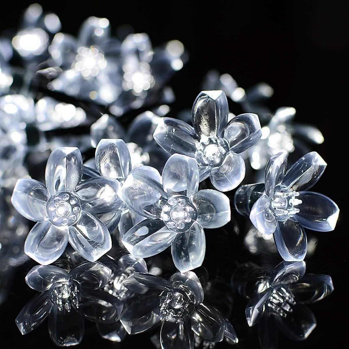 50 LED Fairy Flower Blossom Solar String Lights DailySale