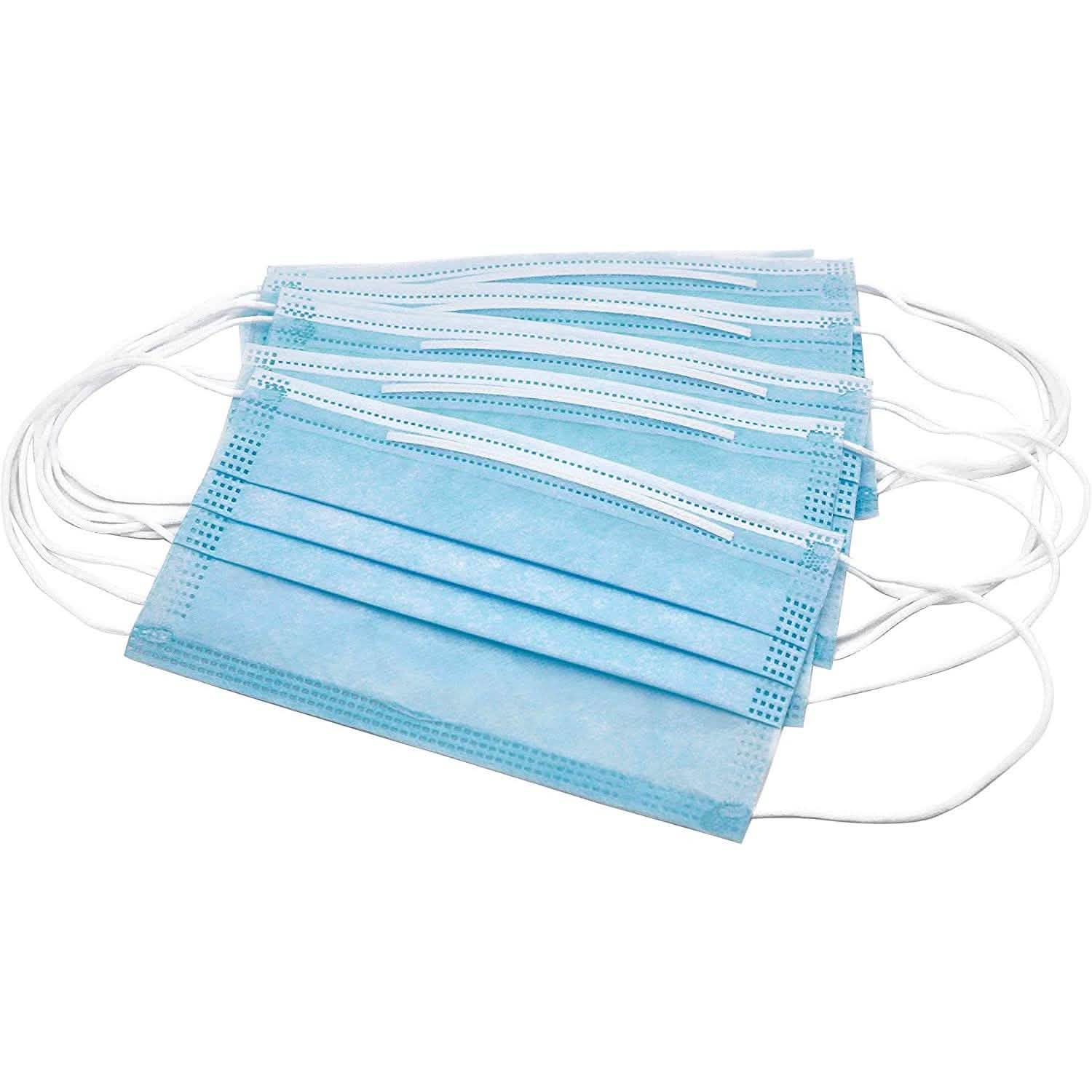 50-Pack or 100-Pack of 3 Layer Disposable Protective Face Masks DailySale